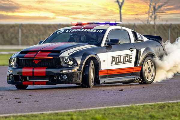 Baptême drift Mustang police la ferté gaucher