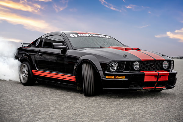 Stage drift Mustang